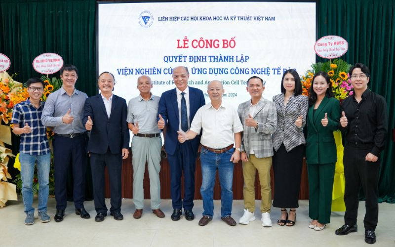 Meijibio hân hạnh đã có những đóng góp hình thành và phát triển Viện Nghiên cứu và Ứng dụng Công nghệ Tế bào